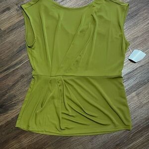 Olive green sleeveless shirt